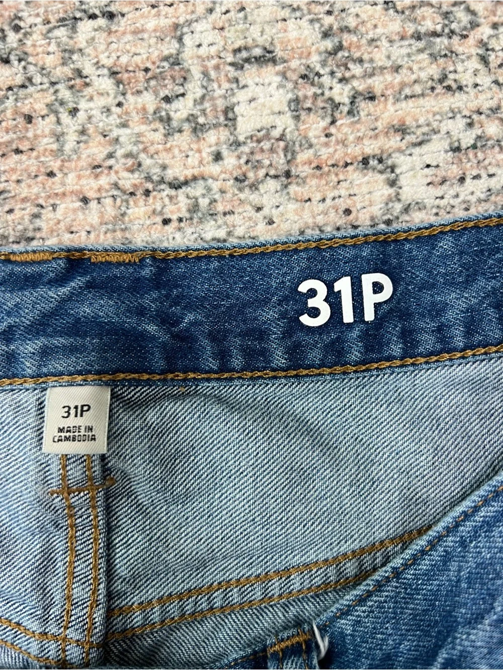 J Crew Slouchy Boyfriend Jeans Size 31 Petite 100% Cotton